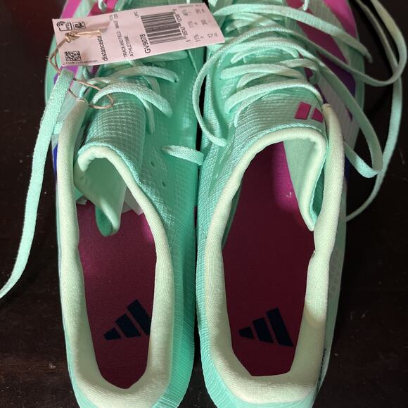 Adidas Adizero Distancestar Mens Size 12 Track & Field Cleats GV9078 Neon Green - Picture 6 of 9